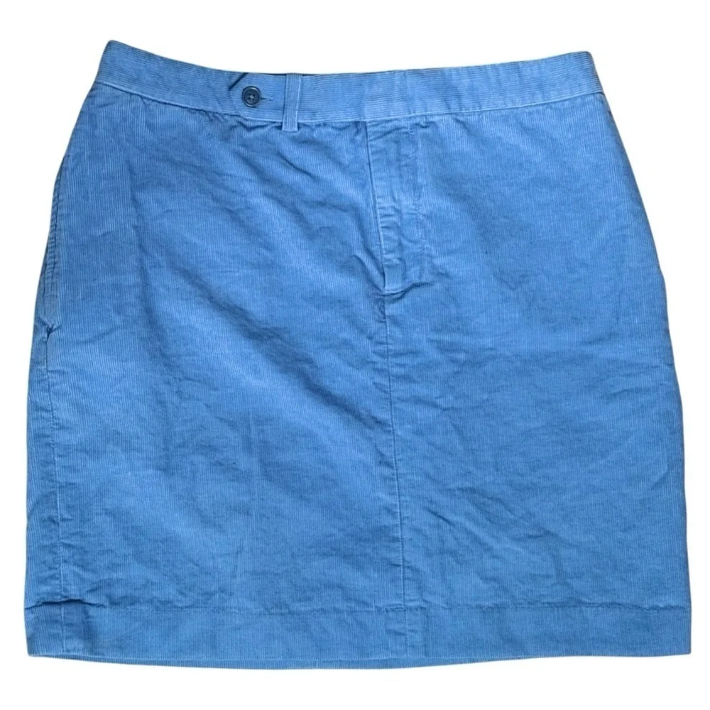 RALPH LAUREN Sport Corduroy Mini skirt Size 6 Blue Label
